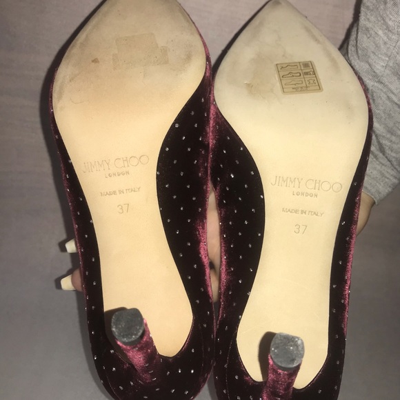 Jimmy Choo Romy 85 Grape/Silver SOLD - Picture 6 of 8